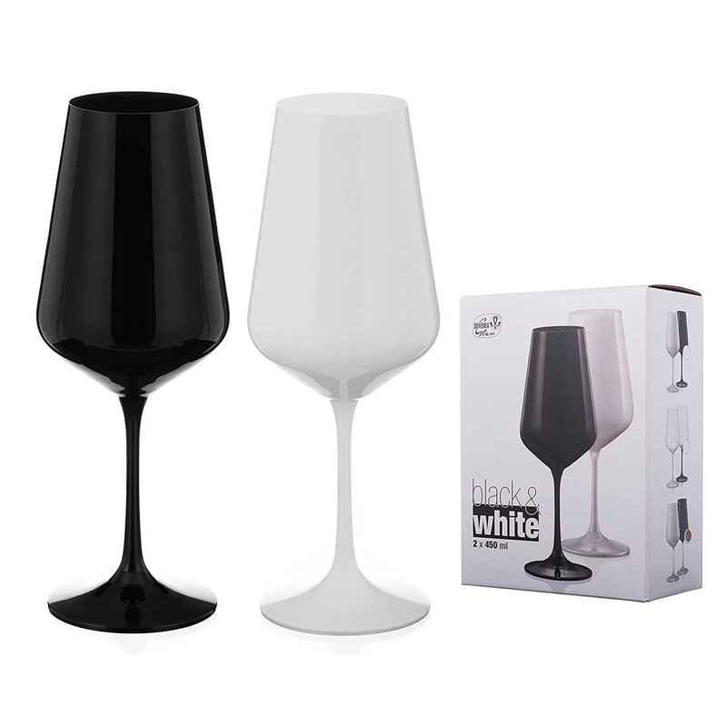 Crystal Wine Glasses - Set of 2