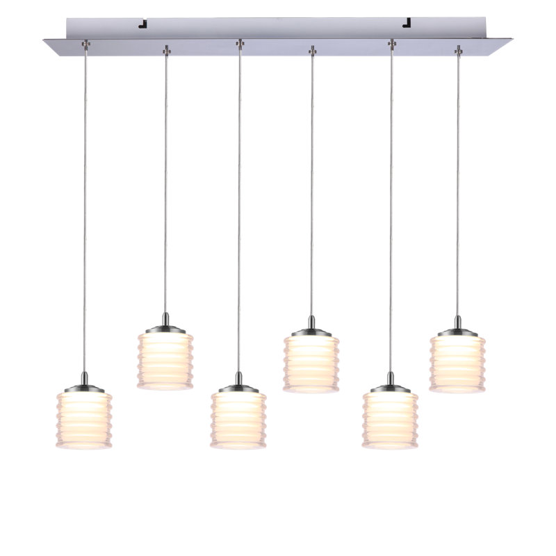 Boley 6 - Light Cluster Pendant, Nickel
