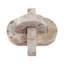 Sculpture raffinée en nœuds de marbre pour la décoration intérieure - Accent décoratif pour bureau, salon ou étagère - Ivoire et brun clair-107086725