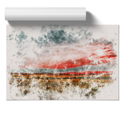 Meadow in South Africa Watercolour - Frameless Print