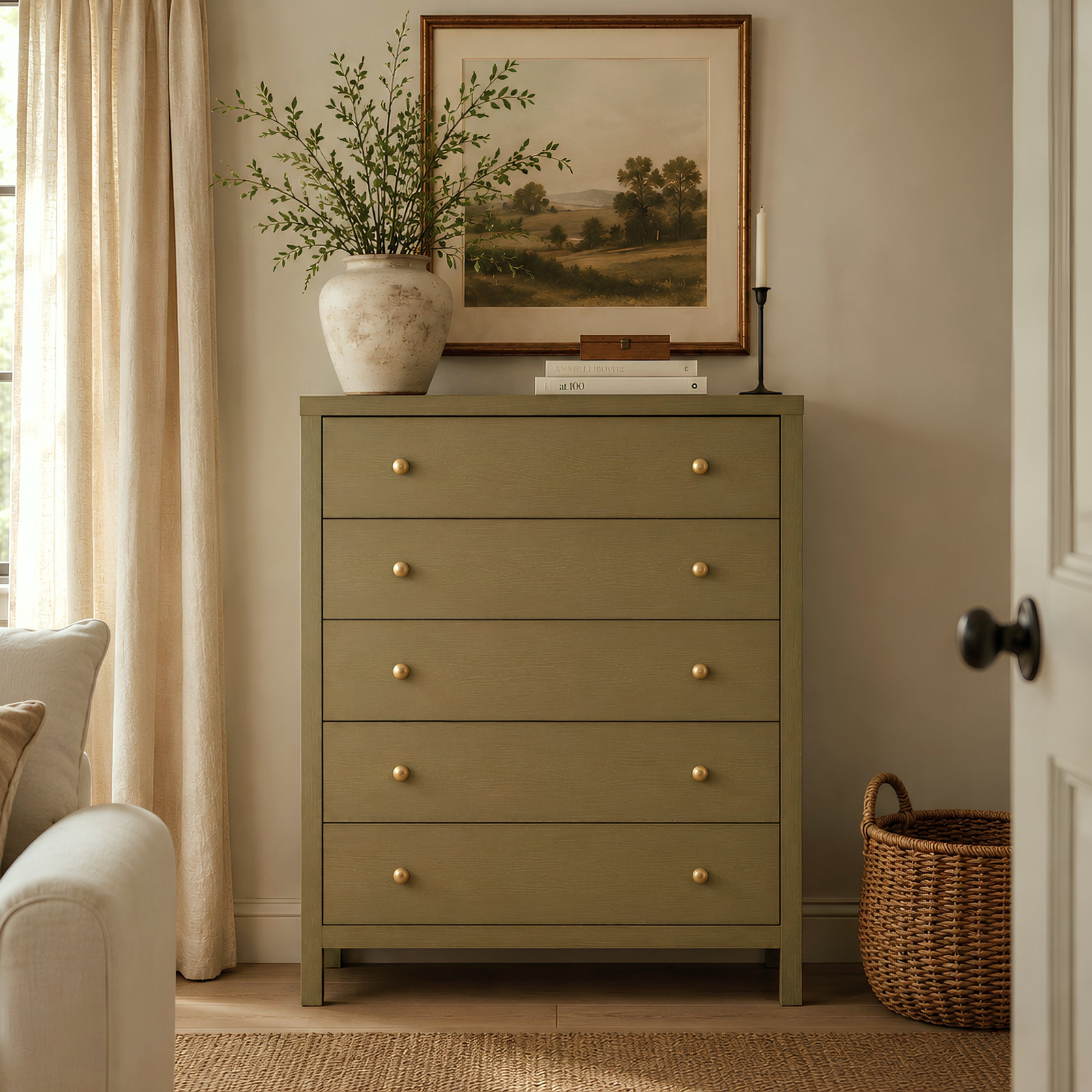 18 " Dresser, Green