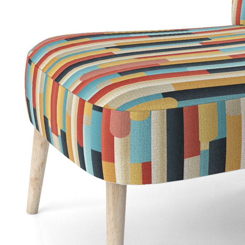 Chaise d'appoint rembourrée moderne et contemporaine Pastel