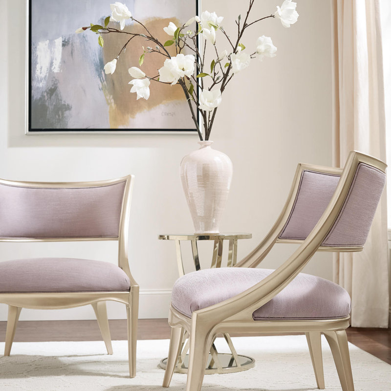 Adela Glass Top End Table