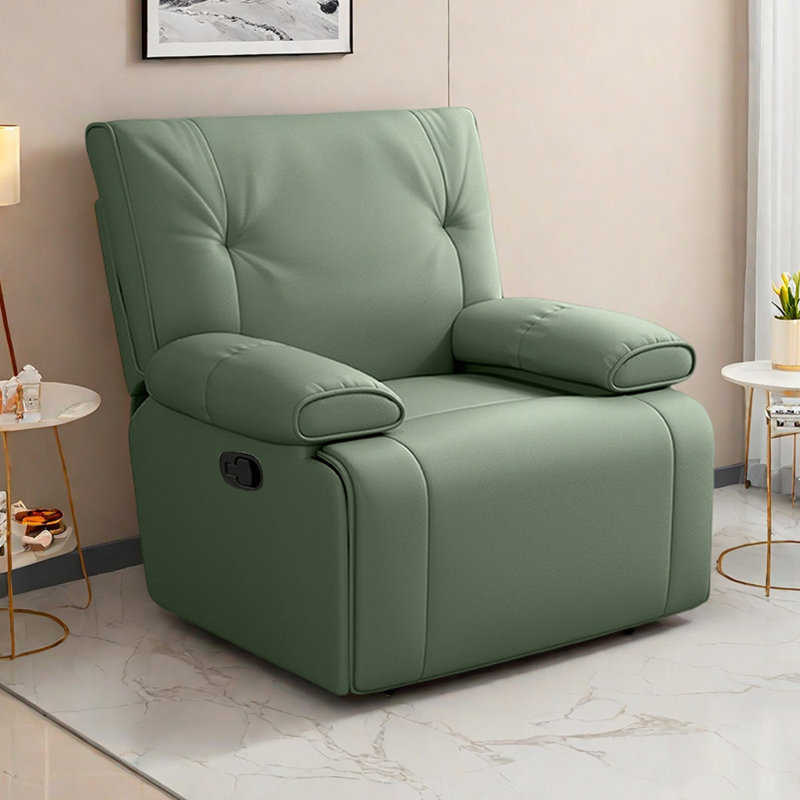 Fauteuil inclinable réglable en similicuir multifonctionnel, Vert