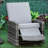 Outsunny Outdoor Wicker Swivel Recliner Chair With Reclining Backrest, Lifting Footrest, And 360° Rotating Base For Patio Comfort-1560512403-1560512412