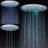 BathSelect 20" Stainless Steel Round LED Rainfall Shower Head – Color Changing, Recessed Design
