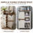 Farmhouse 5 Drawers Dresser Wood Rustic with Sliding Barn Door & Shelf-1147057867