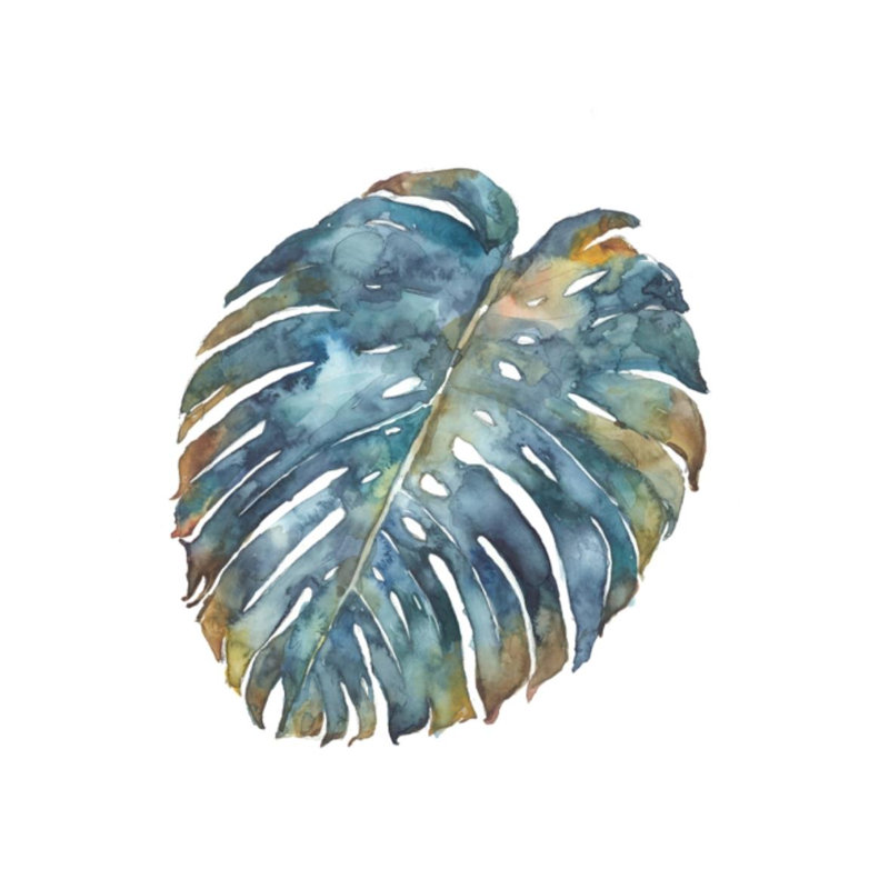 Simple Leaf IV par Beverly Fuller - Peinture, H 36 po x l 36 po x P 1,5 po, Extérieur