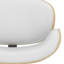 Marana - Tabouret de bar pivotant en bois cintré - Blanc