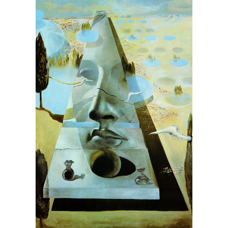 Apparition du visage d'Aphrodite, H 24 po x l 16 po