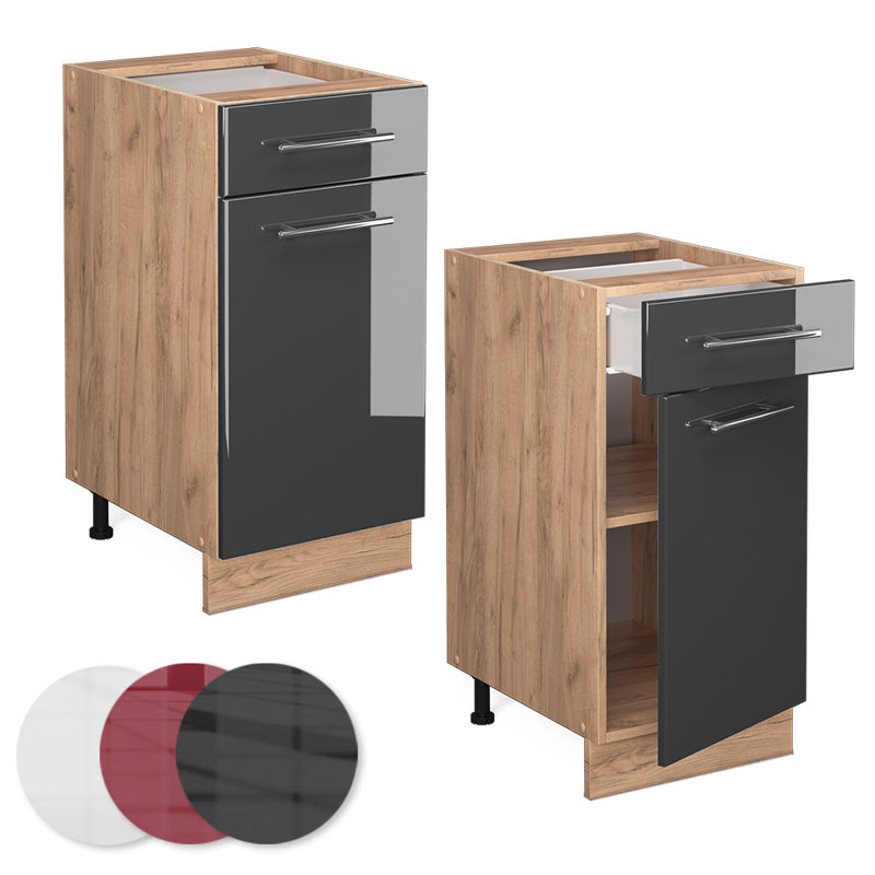 Fame 213 + front GKO_40 x 82 x 51.6, Grey/Brown
