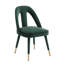 Chaise d'appoint en velours de bois massif avec dossier à lattes-1566887836
