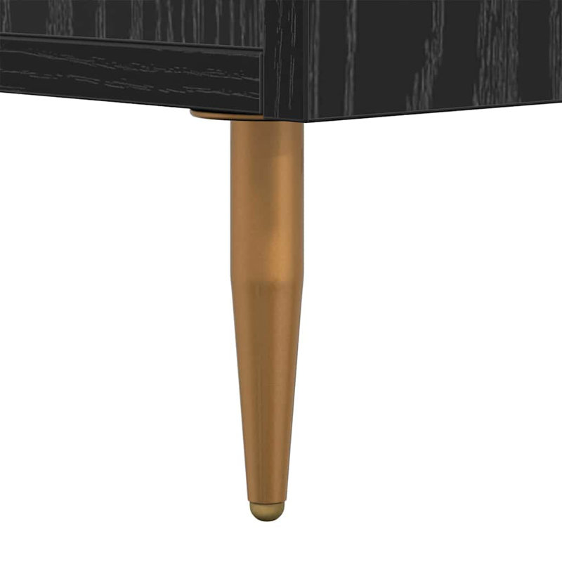 TV Cabinet 150 X 30 X 50 Cm Engineered Wood, Black Oak