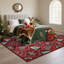 Christmas Festive Faux Wool Area Rug-135241441-135241444