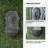 29.9 in. Solar-Powered Wall-Mounted Lion Head Waterfall Fountain, Resin, Outdoor, Gray