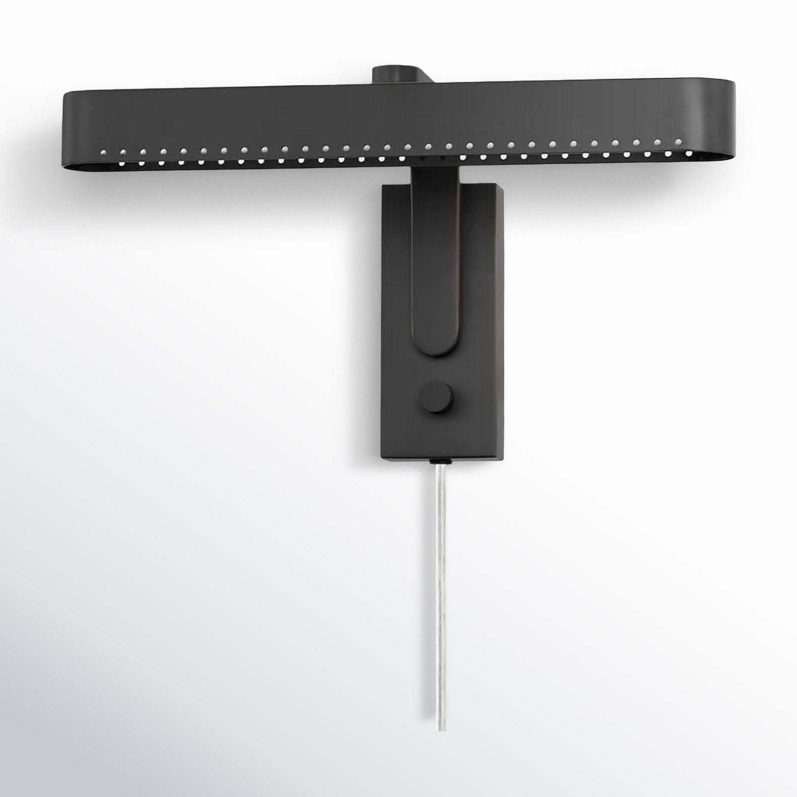 Vernie Single Light Steel Dimmable LED Armed Sconce