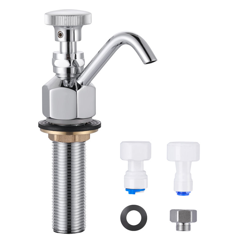 Single Handle Deck Mount Brass Kitchen Faucet Dipper Well Faucet With Quick Connector