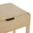Wood Handmade 2 Drawer Living Room Beige Console Table With Black Handles