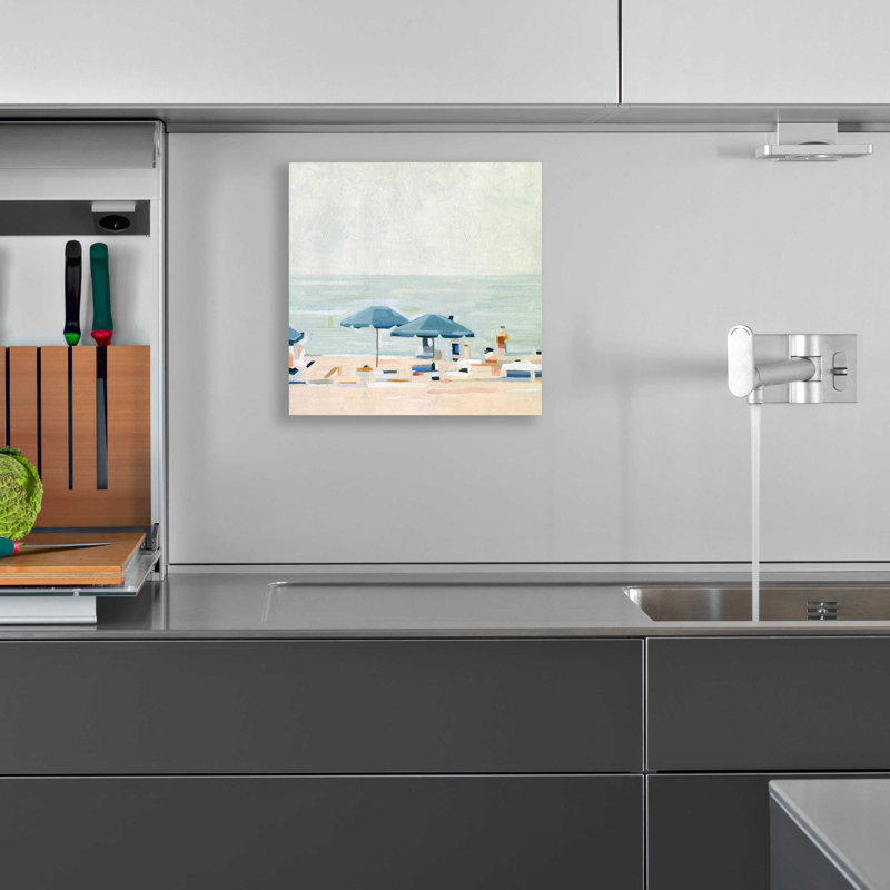 «If It's the Beaches I» par Emma Scarvey, art mural en verre acrylique, H 12 po x l 12 po x P 0,13 po