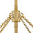 Tailored Five-Light Scalloped Linen 24 in. Drum Chandelier-122467672