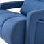 Chaise d'appoint rembourrée moderne avec tissu en lin confortable et coussin