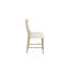 De 2 tabourets de comptoir de couleur sable - siège rembourré pour tabourets en bois massif et à hauteur de couleur Web Comfort, couleur, avec assise