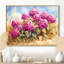 Hortensias dans le champ de céréales II - hydrangées, décoration murale-915891459-943064583-915891458