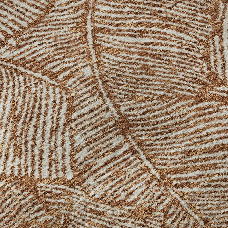 Premium Machine Washable Prisco Paprika Rug, Rectangle 2'6" x 3'10"
