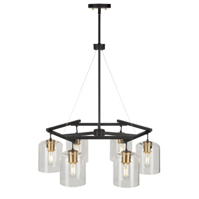 Liudger 6 - Light Dimmable Tiered Chandelier
