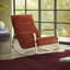 Chaise berçante moderne rembourrée-107401110