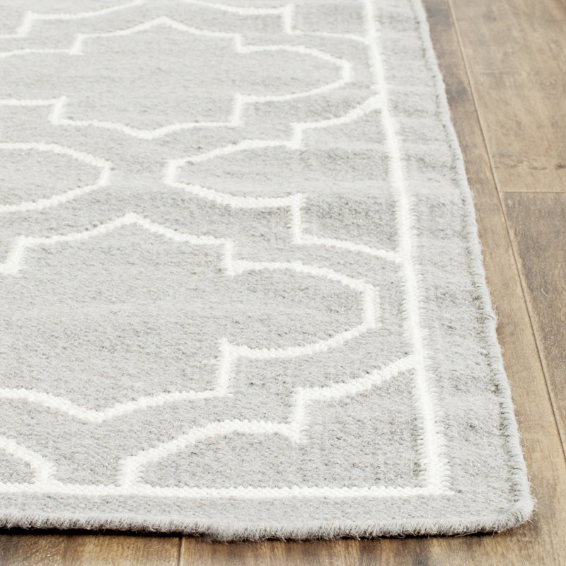Manawa Geometric Wool Hand Woven Area Rug, Rectangle 183 x 274 cm