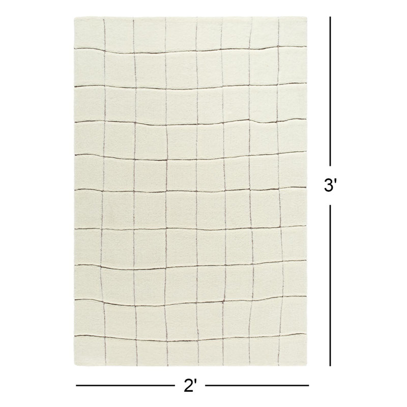 Millside Machine Washable Hand Tufted Rug, Rectangle 2' x 3'