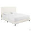 Grand lit plateforme tapissier Boucle