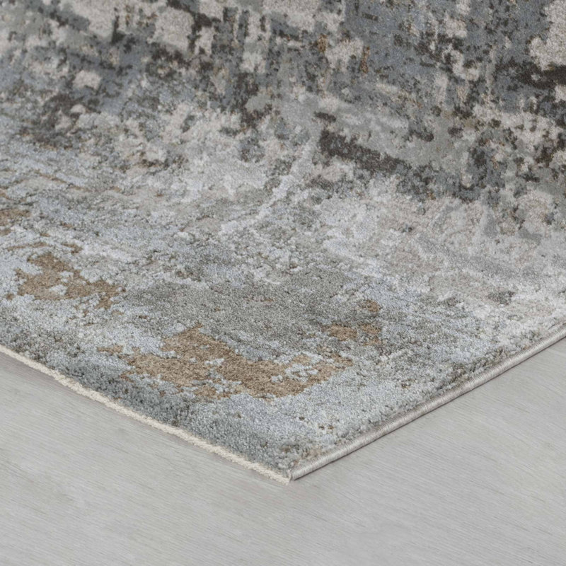 Tapis beige tissé à la machine 5 pi x 7 pi