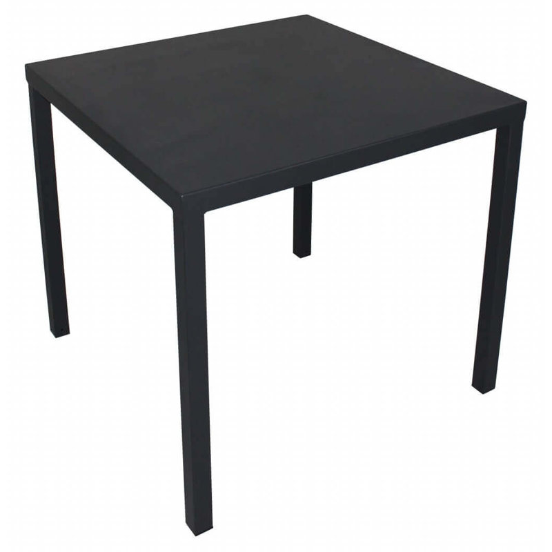 Garvyn Square Metal Extendable Outdoor Dining Table , 80cm cm W 80cm cm D, Grey