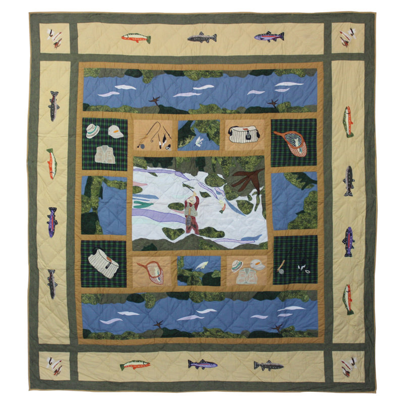 Rustic Cotton Patchwork Quilt, King Quilt