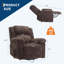 Fauteuil inclinable en velours côtelé, canapé inclinable manuel avec poignée, accoudoirs coussinés, rembourrage épais, poche latérale-906706604