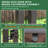 Outdoor Dog Kennel with Rotating Feeding Door, Stainless Bowls and Upgraded Polyester Roof-80827962