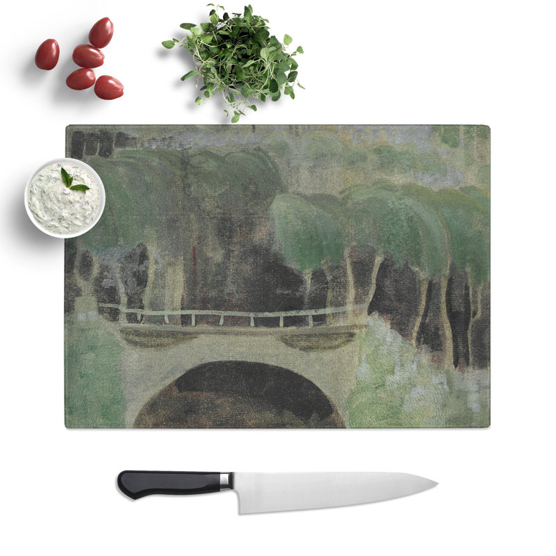 Spring Motif by Mikalojus Konstantinas Chopping Board, 0.4cm H x 20cm W x 28.5cm L