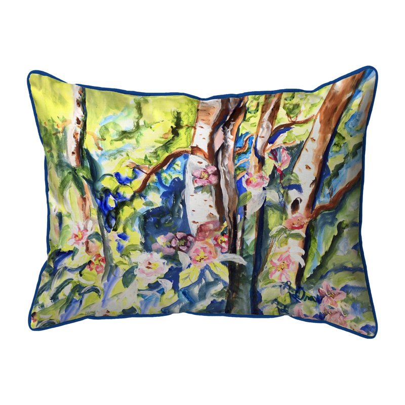 Housse et insert de coussin décoratif rectangulaire en polyester pour l'extérieur, H 16 po x l 20 po