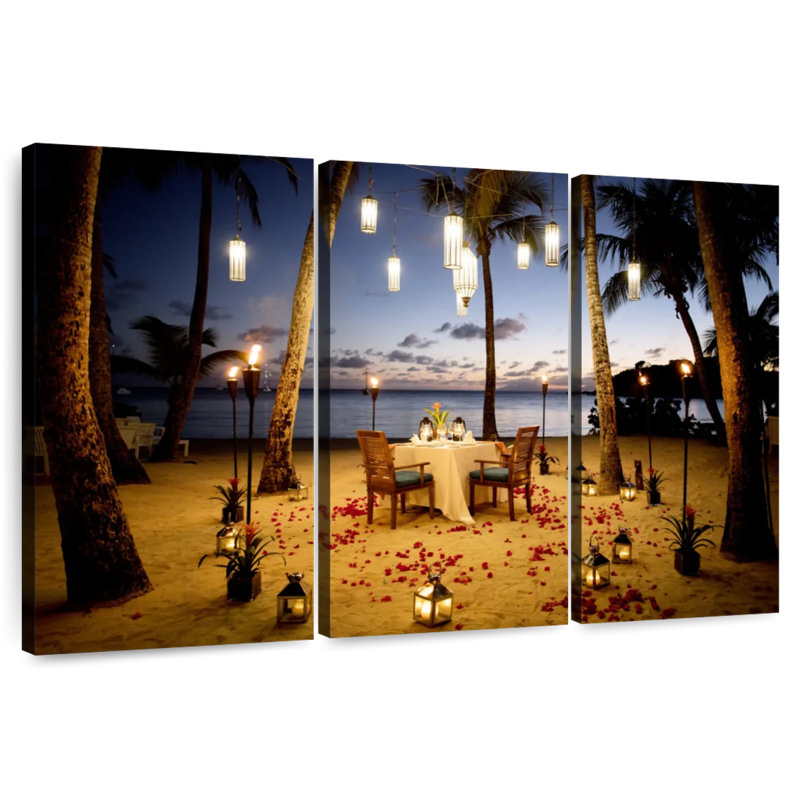 Gillard Romantic Beach Dinner, 20" H x 33" W