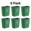 Corbeille de recyclage rectangulaire 7 gallons | Ensemble de 6-132486194