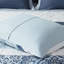 Collection d'édredon très grand lit, bleu, coussins de broderie, lavable à la machine, froissé-131527085