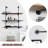 Avira Metal Industrial Pipe Shelves