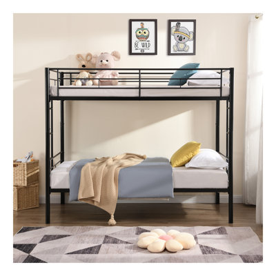 METAL BUNK BED BLACK