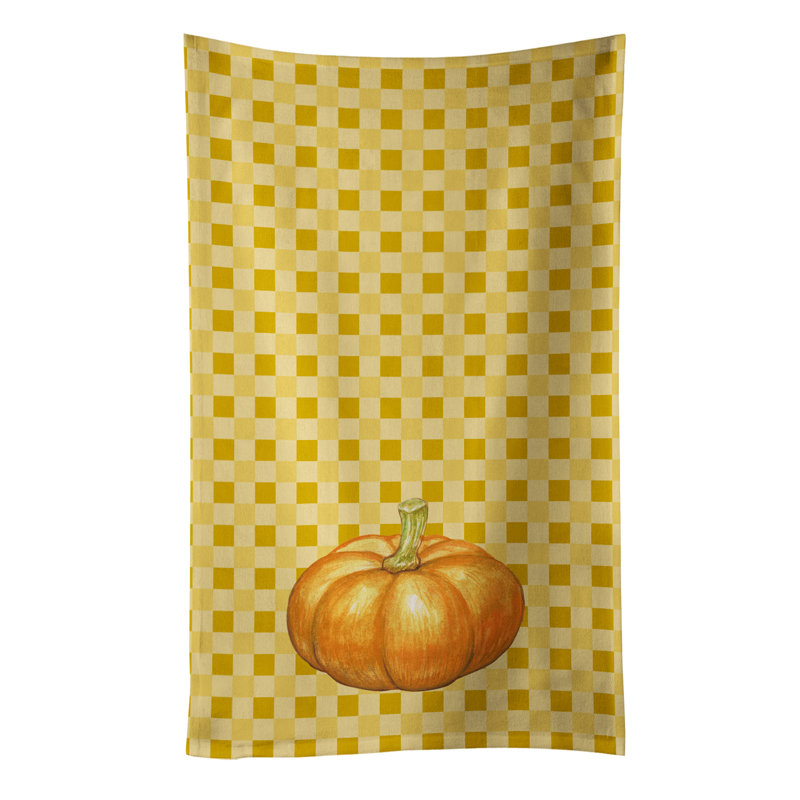 Chiffons citrouille sur basketweave
