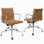 Chaise de bureau en cuir véritable Ashvina-447292321-447292350