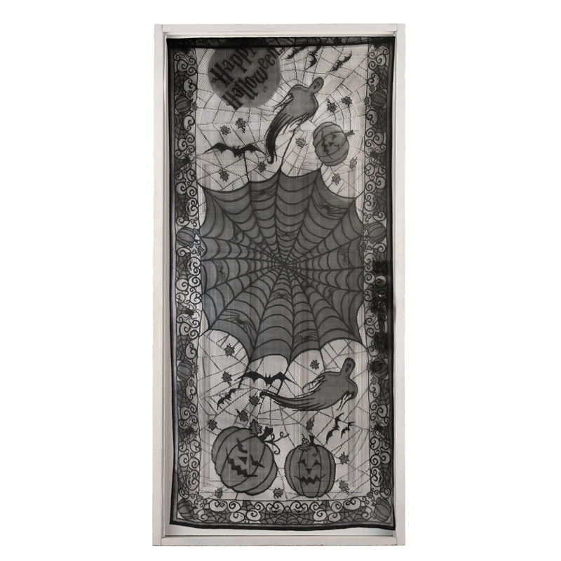 Panneau de porte à panneau de dentelle joyeuse halloween