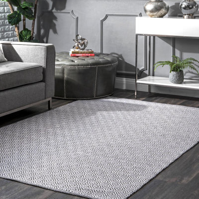 Geometric Cotton Hand Woven Area Rug
