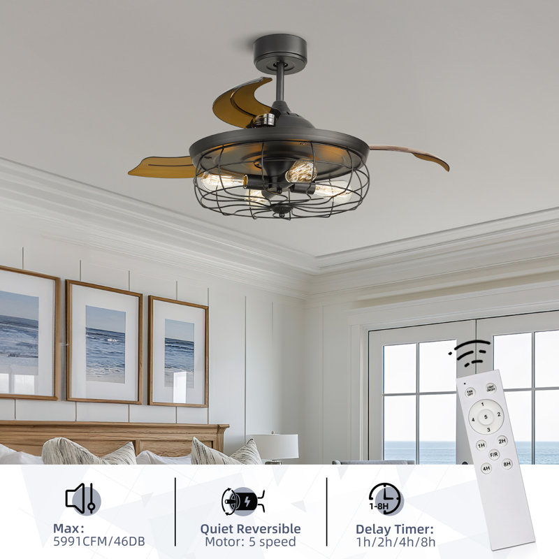 Adonna 42'' Ceiling Fan with Light Kit